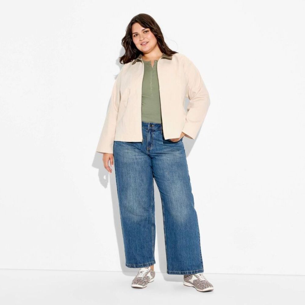 Women's Twill 90's Barn Field Jacket - Wild Fable Tan XXL